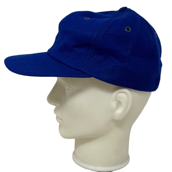 Harvard Wool Cobalt Blue Fitted Baseball Cap Hat Sz Large Vtg + Extra Hat - READ - Picture 5 of 16